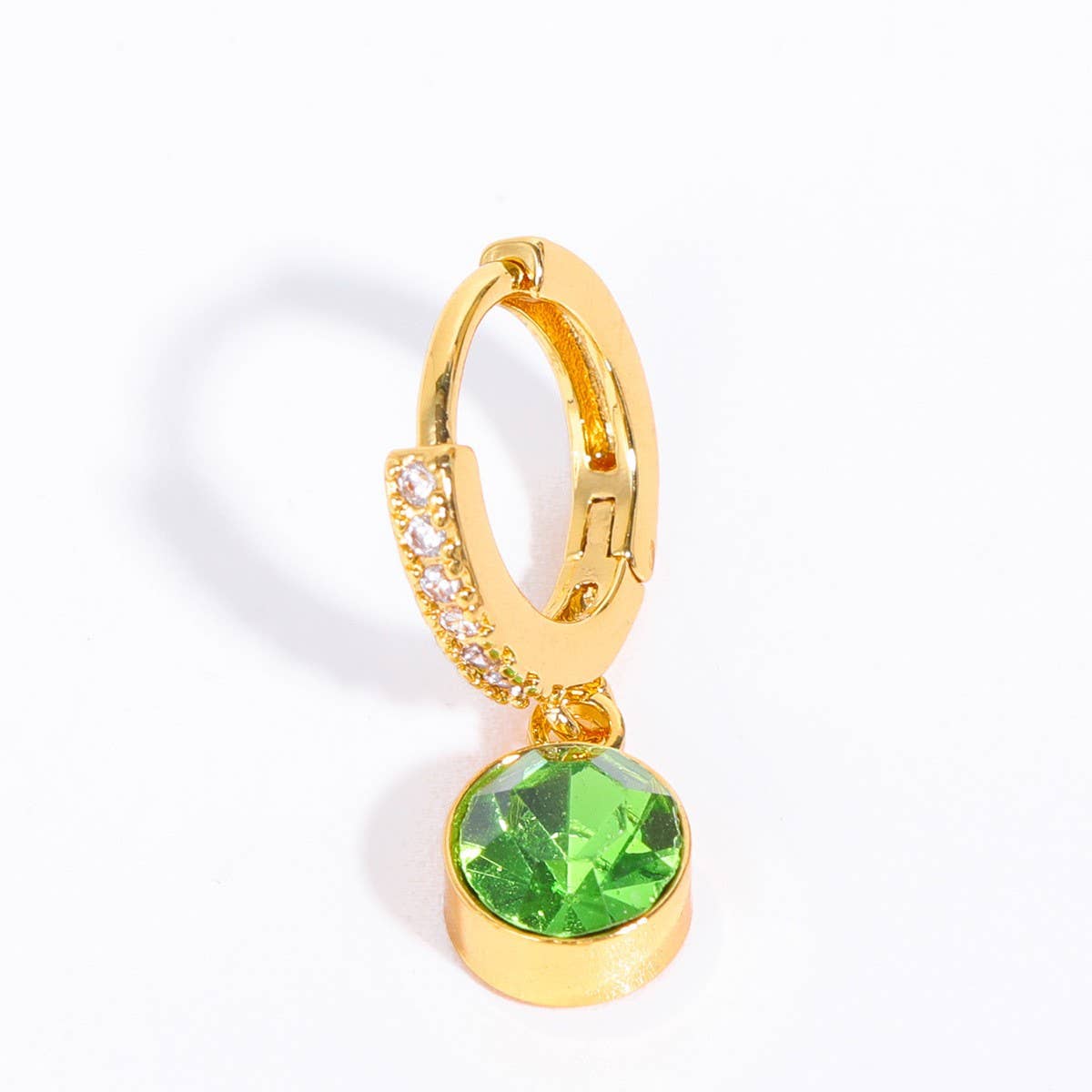 December Birthstone Diamond Zircon Stud Earrings
