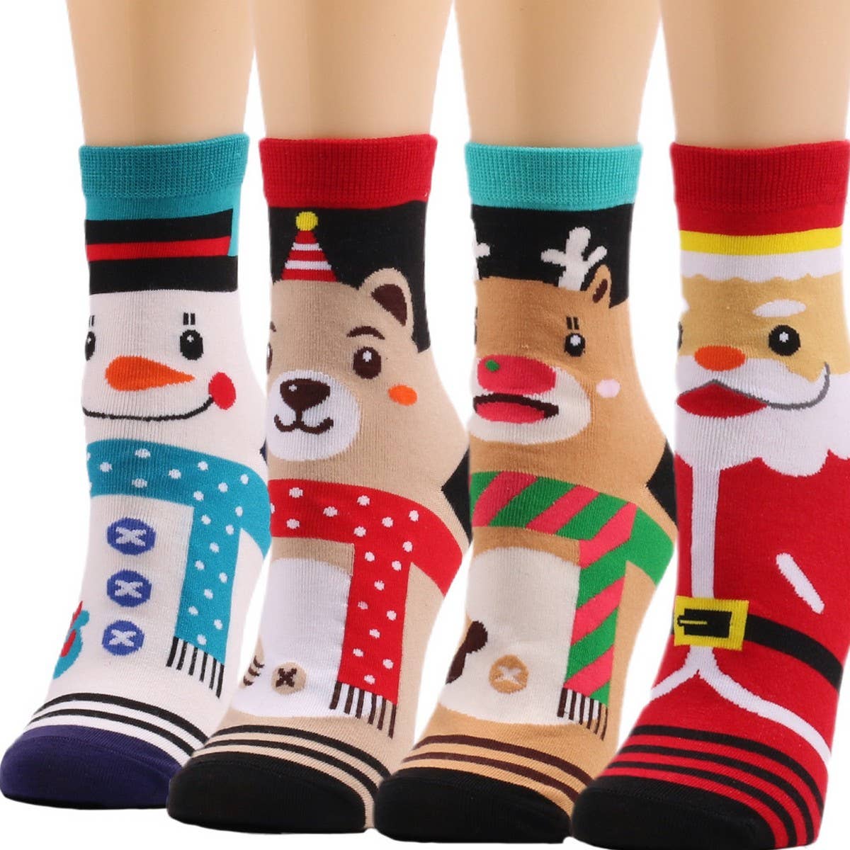 CWMS02688_CHRISTMAS REINDEER SOCKSKNEE HIGH