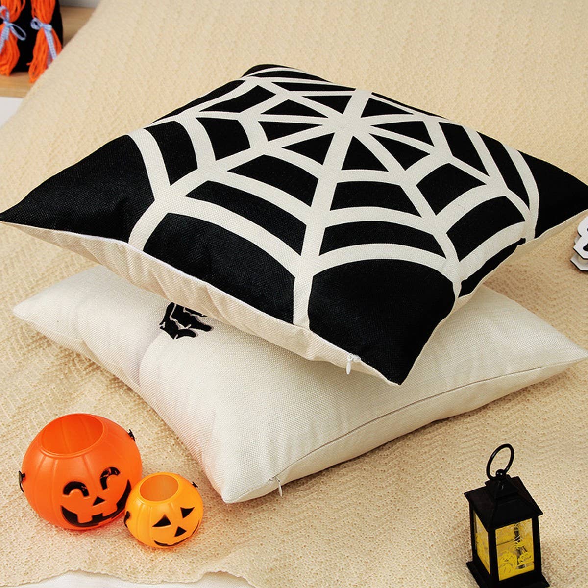 Halloween Linen Throw Pillow Cover for Sofa_CWAJE5309