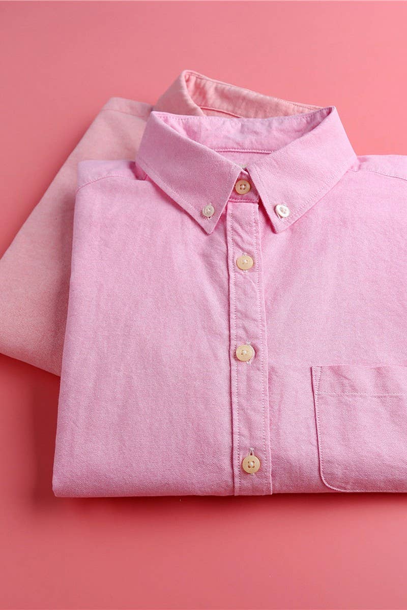 CWTSTL2244_SOLID COLOR LONG-SLEEVED COTTON BOTTOMING SHIRT