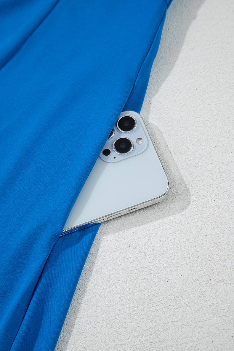 Elegant solid-color fashion sleeveless dress