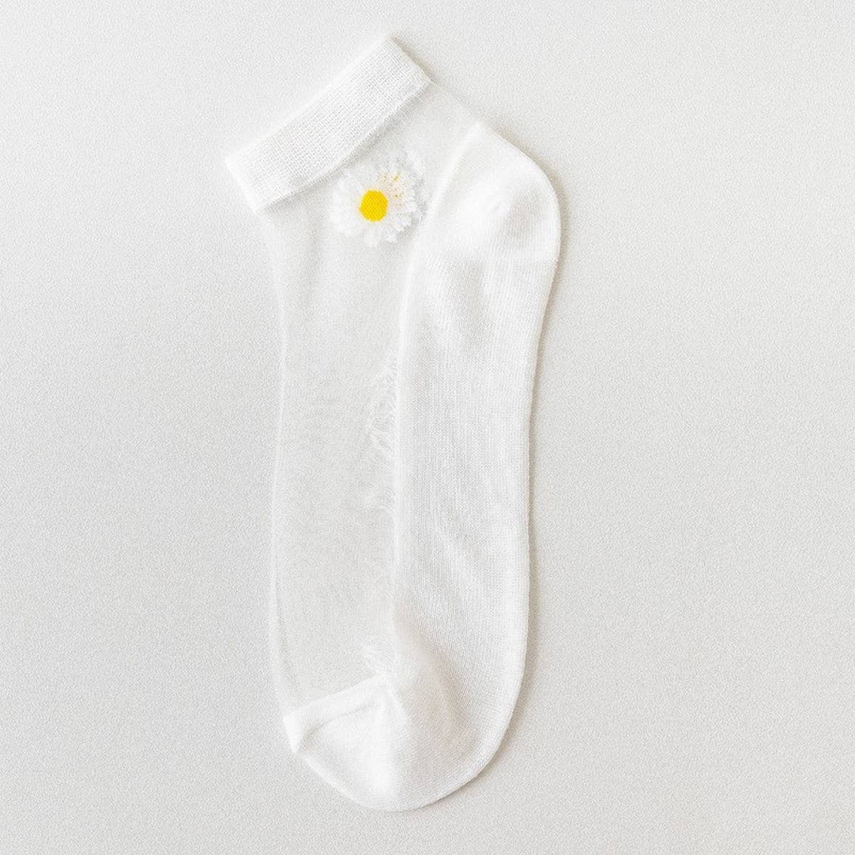 SUMMER WOMEN'S BREATHABLE PRINT SHEER SOCKS