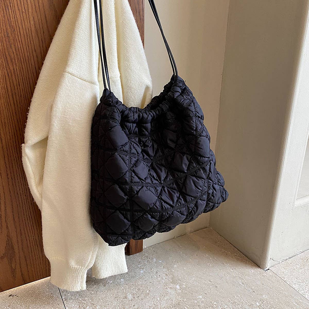 Gradient Cloud Bag Puffer Shoulder Tote_CUAB00518