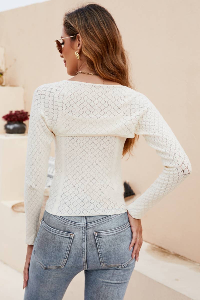 CWSS0943_KNIT LONG SLEEVE TOP YOU SUSPENDERS SUIT