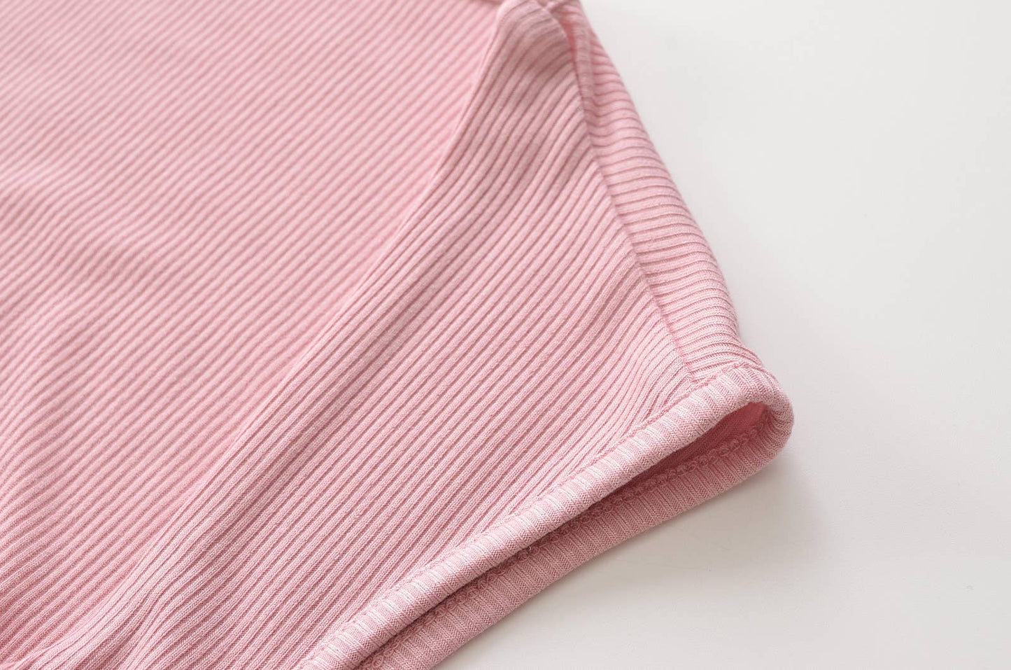 DOUBLE SQUARE NECK TIGHT PLEATED TOP