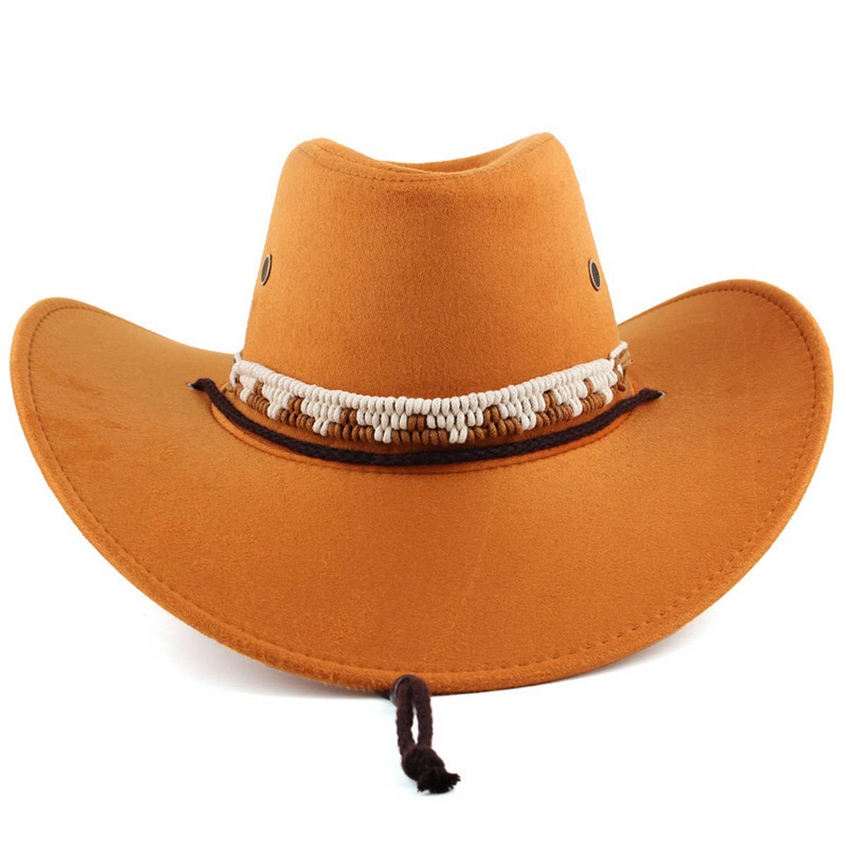 Fall Winter Windproof Wide Brim Western Cowboy Hat_CWAH1890