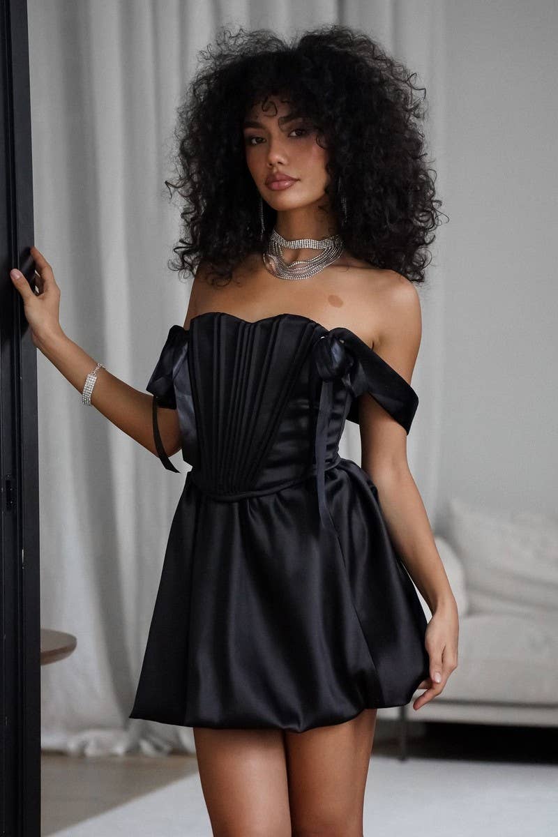 CWDTD0403_SLEEVELESS OPEN BACK HERRINGBONE SATIN DRESS