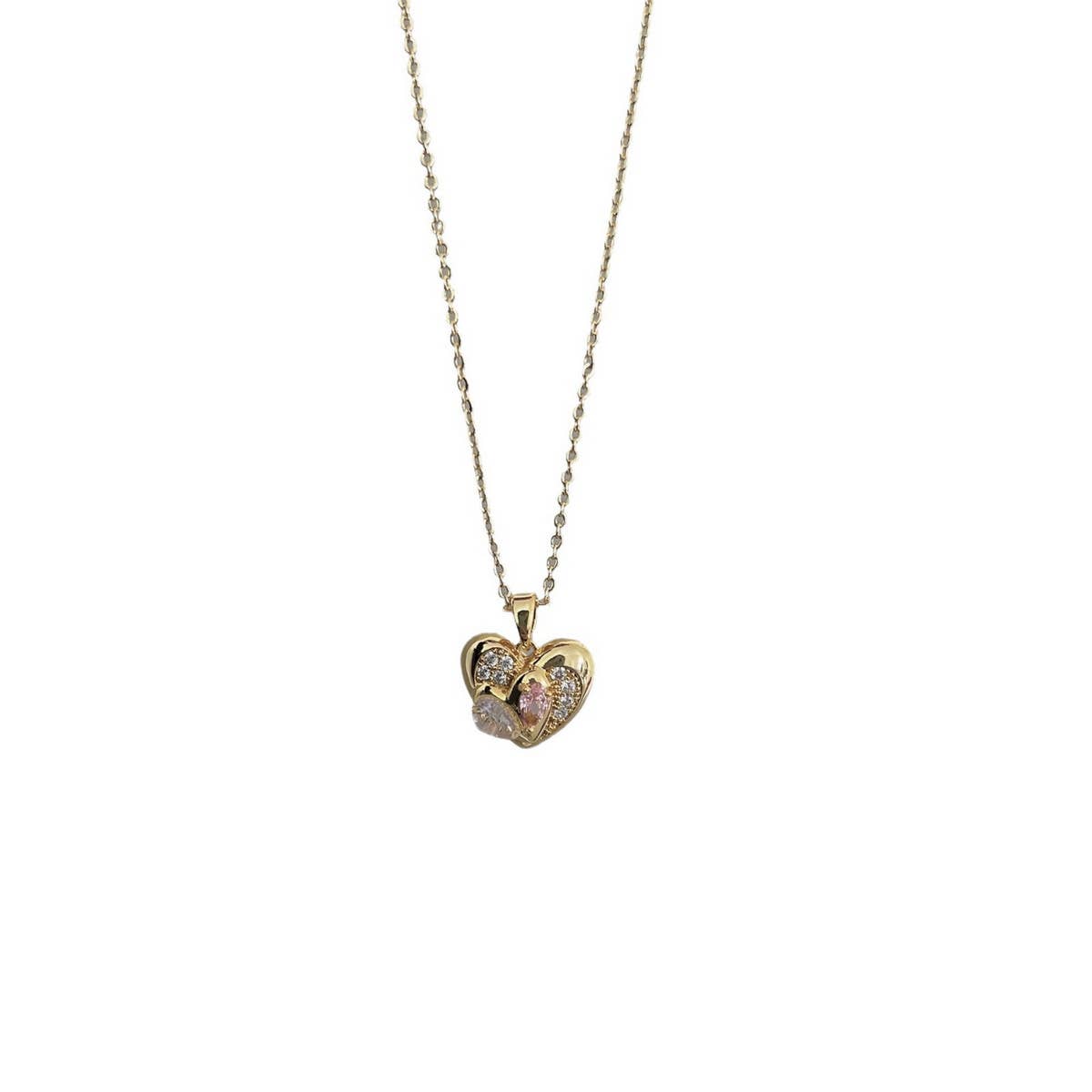 FASHIONABLE MERMAID DOUBLE LOVE NECKLACEP
