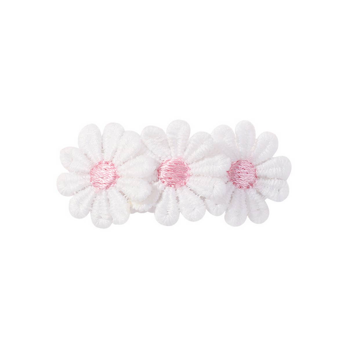 CHILDREN'S PETAL FLOWER BLACK AND WHITE HAIRPIN