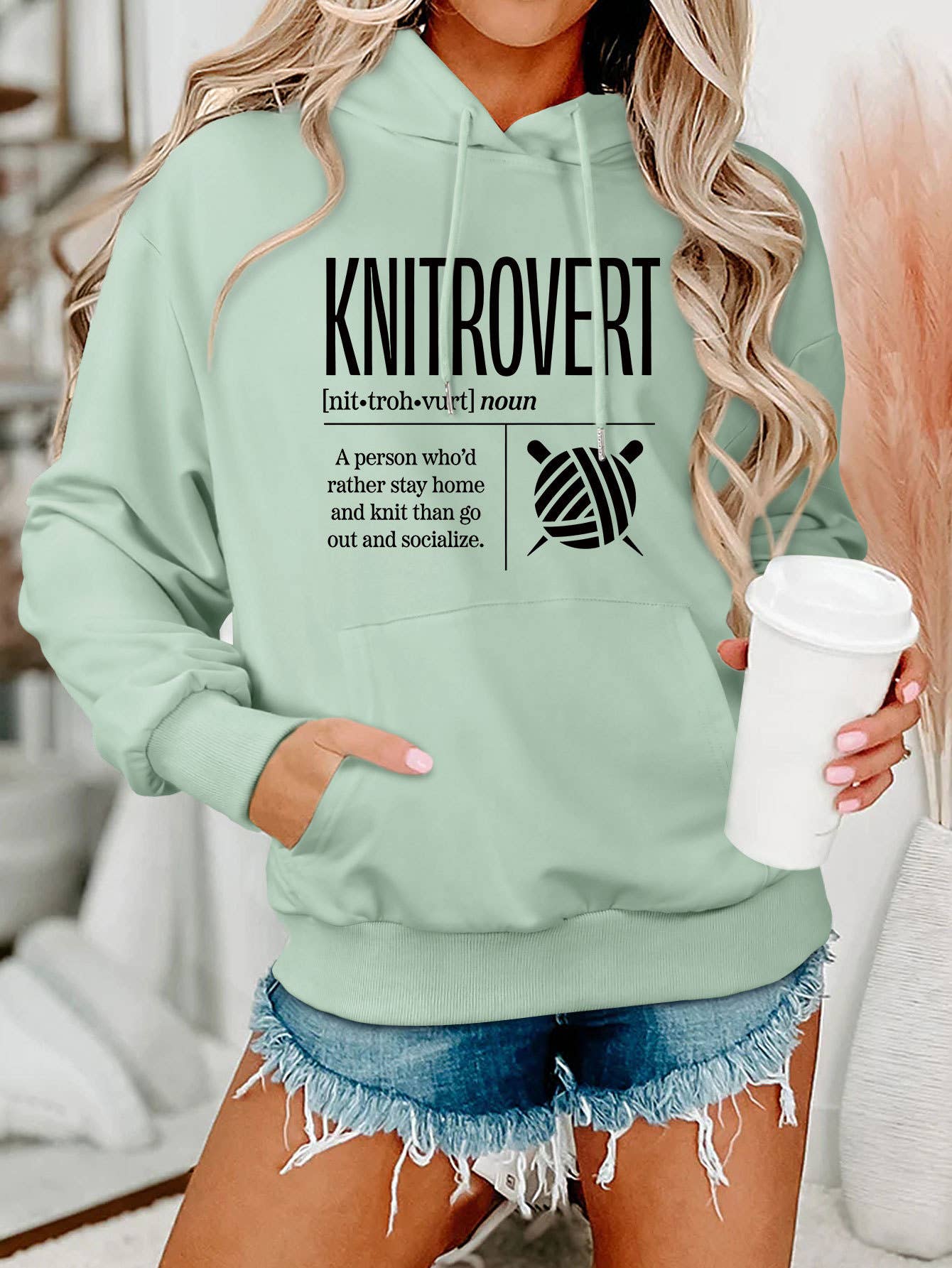 Comfort ladies KNITROVERT NIT hoodie
