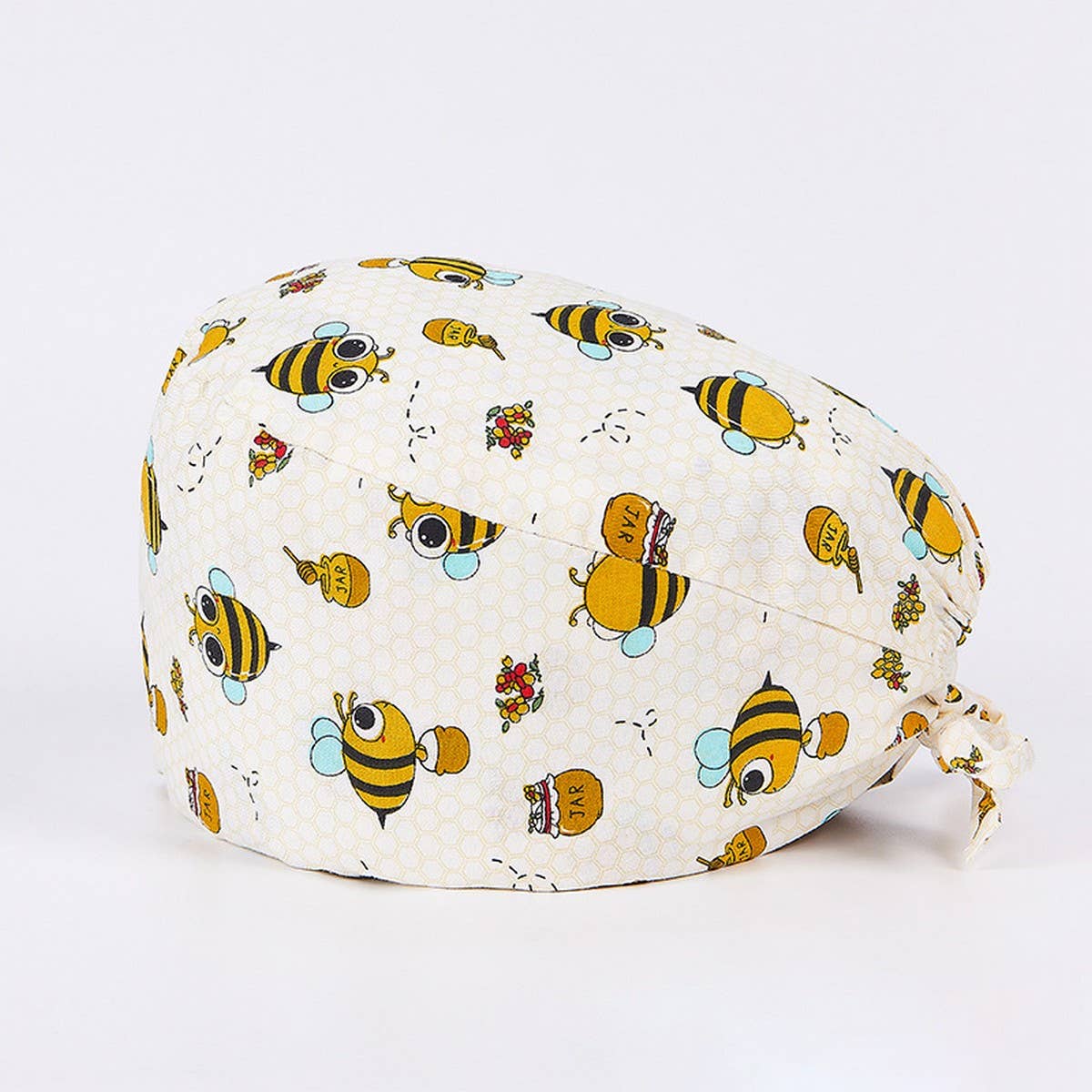 SURGICAL CAP SCRUB CAP COTTON TIE PRINT CAP_CWAH3322