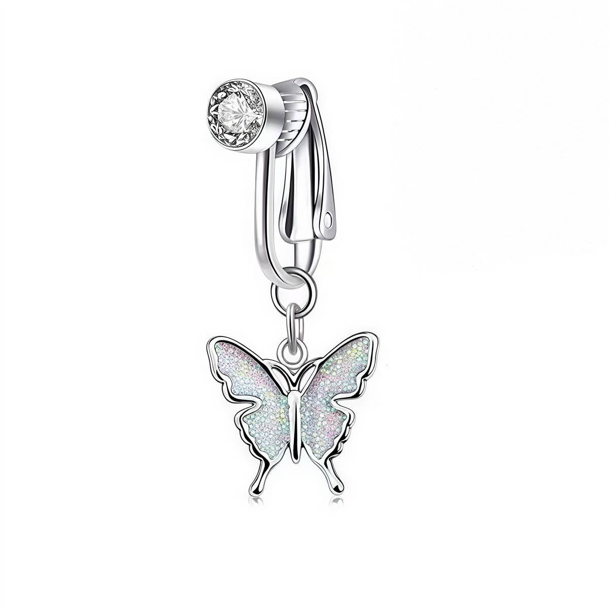 Fake Belly Button Ring ??Clip-On No Piercing_CWMM9191