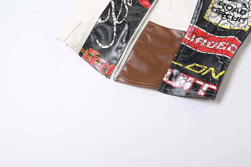 Colorblock Street Style Slim Fit Casual Top