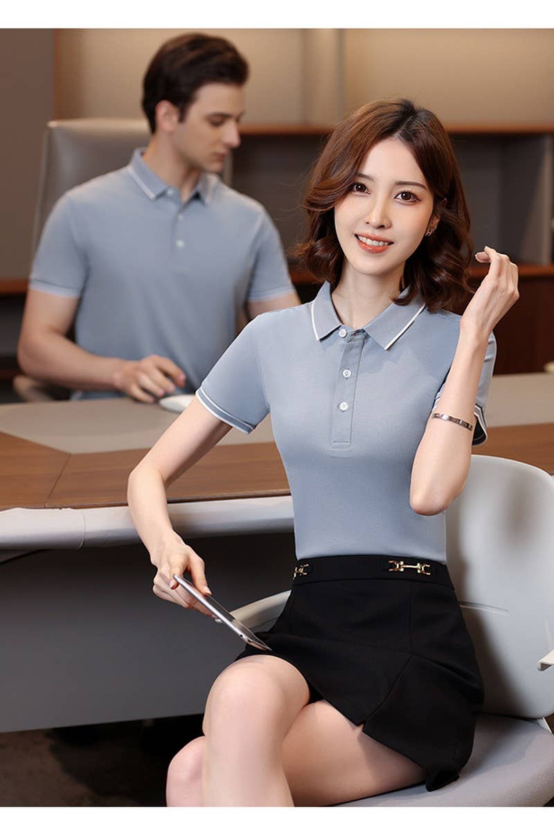 CWTBLS02449_EFFORTLESS STYLE SOLID POLO GOES WITH EVERYTHIN