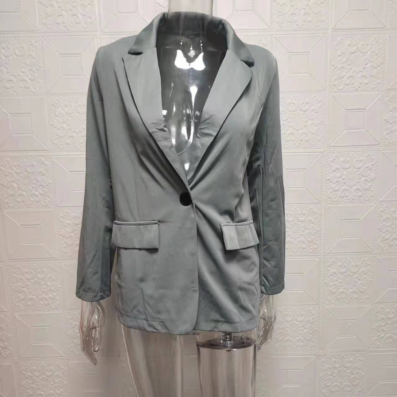 Chic Lapel Blazer and Pants Set for Women