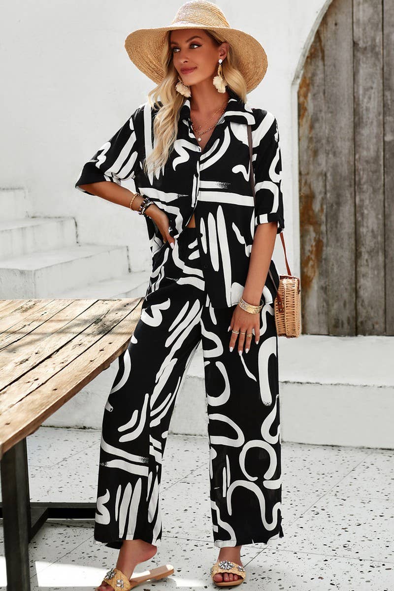 CWSS1073_SPRING AND SUMMER CASUAL COMFORT PRINTED SET
