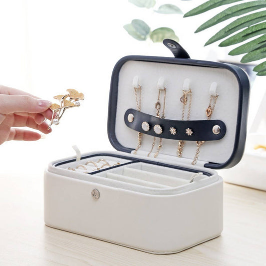CUTE BUTTON TRAVEL JEWELRY STORAGE BAG