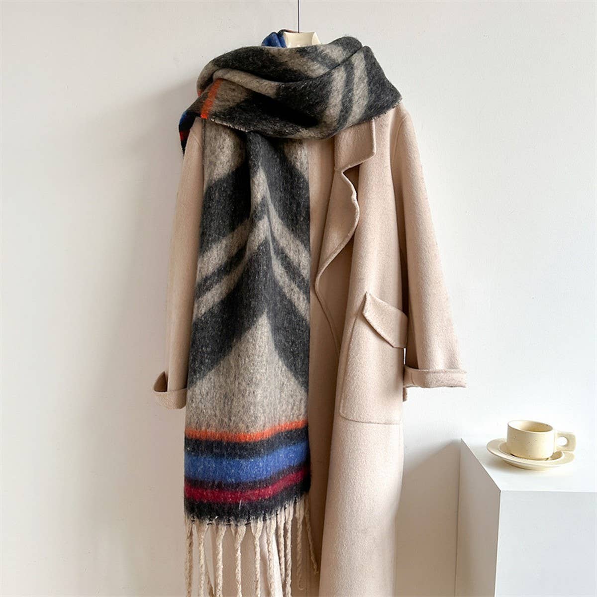 Autumn Winter Long Scarf - Thick Cozy Wrap_CWASC0974