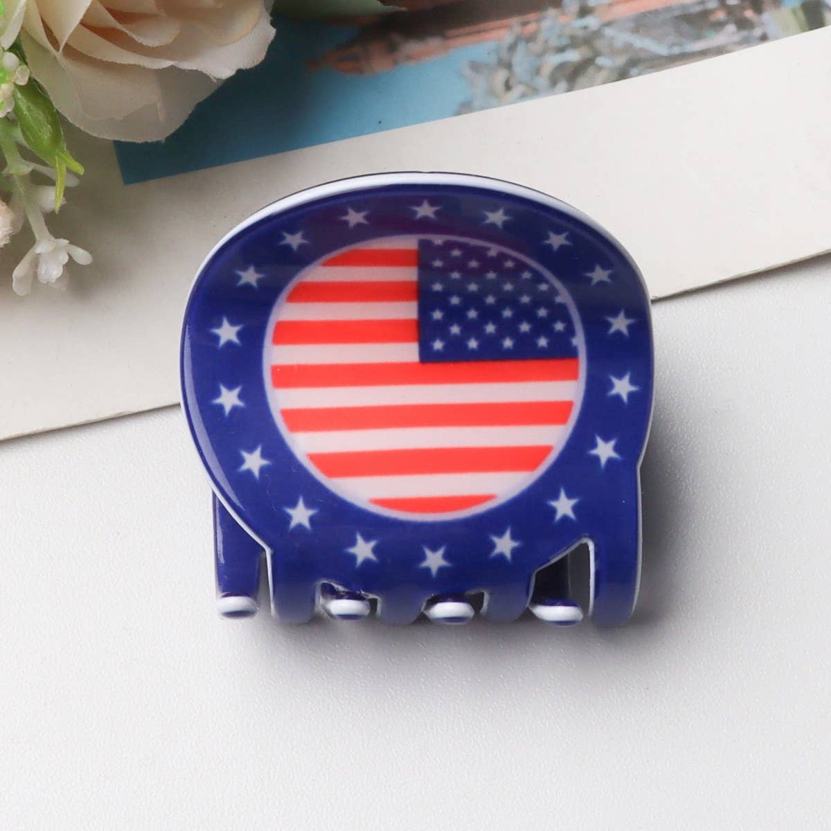 CWAHA5148_NEW ARRIVAL CUTE INDEPENDENCE DAY PRINT HAIRPIN