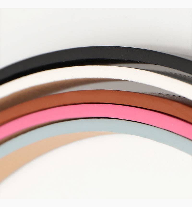 Golden buckle versatile bow tie women's belt