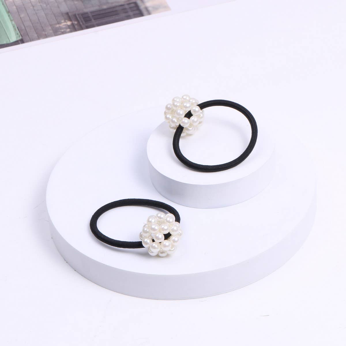 Elegant Pearl Hair Tie Simple Elastic Band
