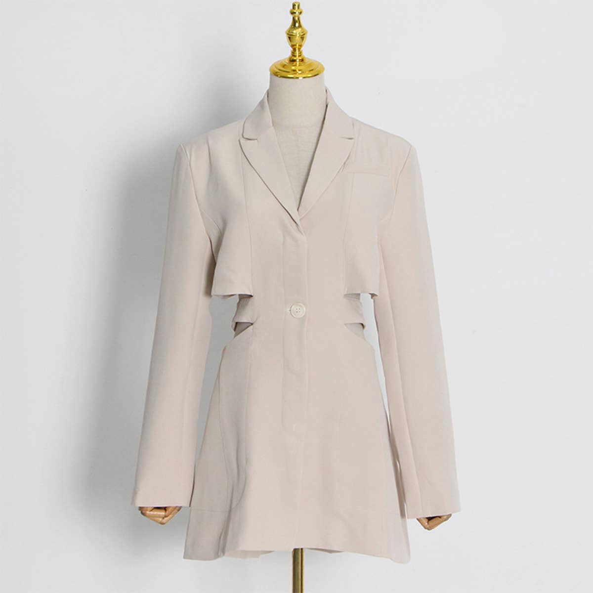 Fashionable Hollow Waist Blazer for Women