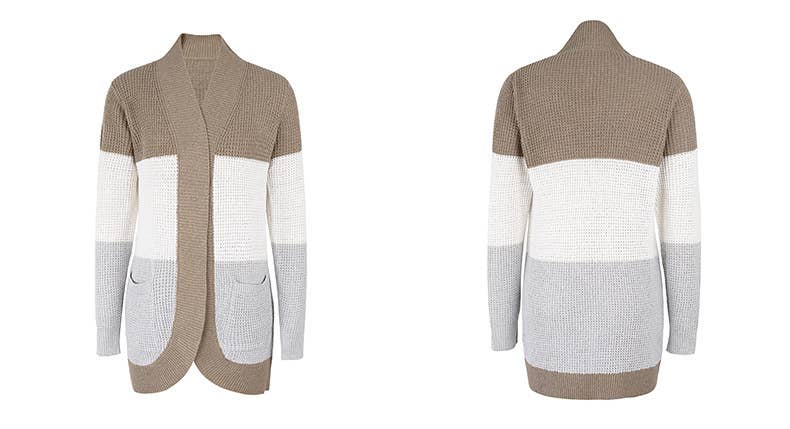 CASUAL SWEATER COLOR SWEATER CARDIGAN COAT