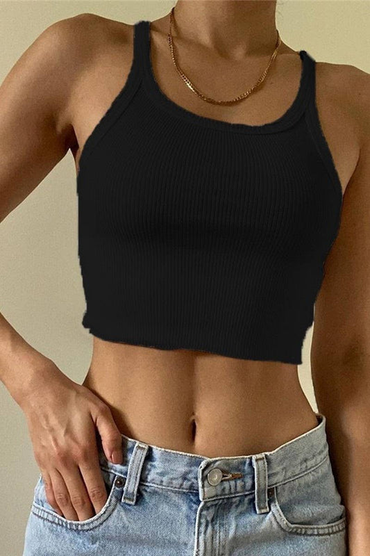 CWTTK0857_SUMMER COTTON RIBBED TANK TOP