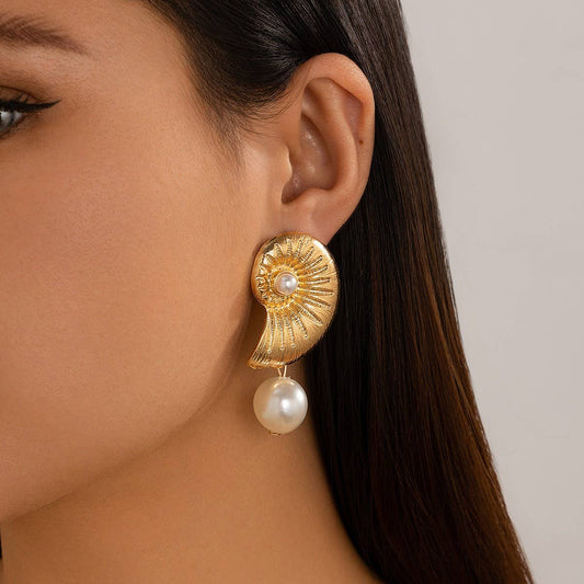 CREATIVE OCEAN VACATION STYLE BEACH EARRINGS