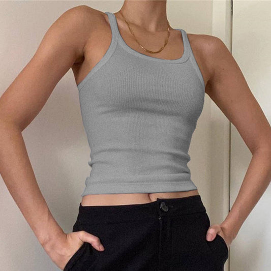 COTTON RIBBED WAISTBAND TOP