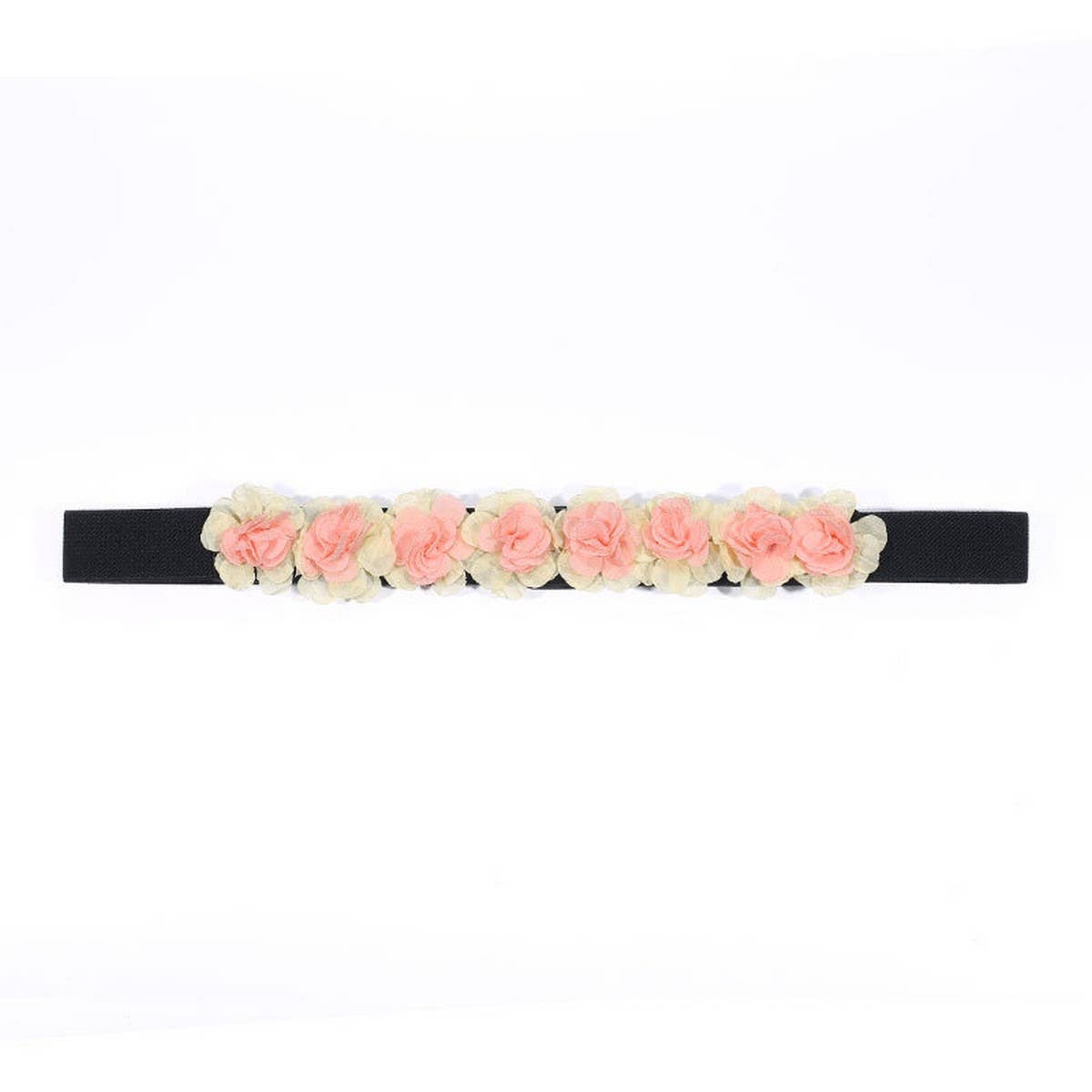 Floral Elastic Waist Belt  Stylish Cincher