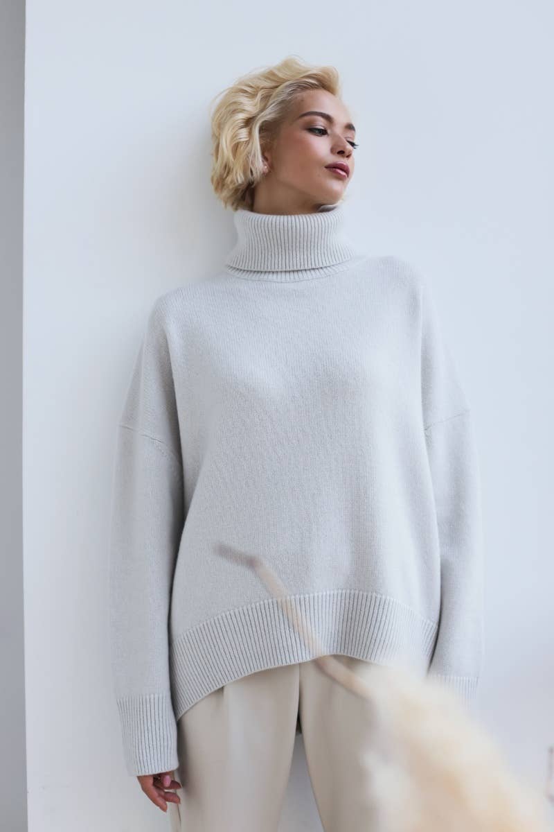 CWOSWL6630_THICK TURTLENECK SWEATER WITH LONG SLEEVES