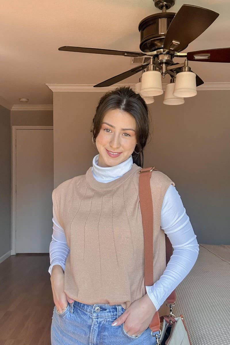 CWOSWS0070_CREW NECK CASUAL KNITTED PULLOVER TOP