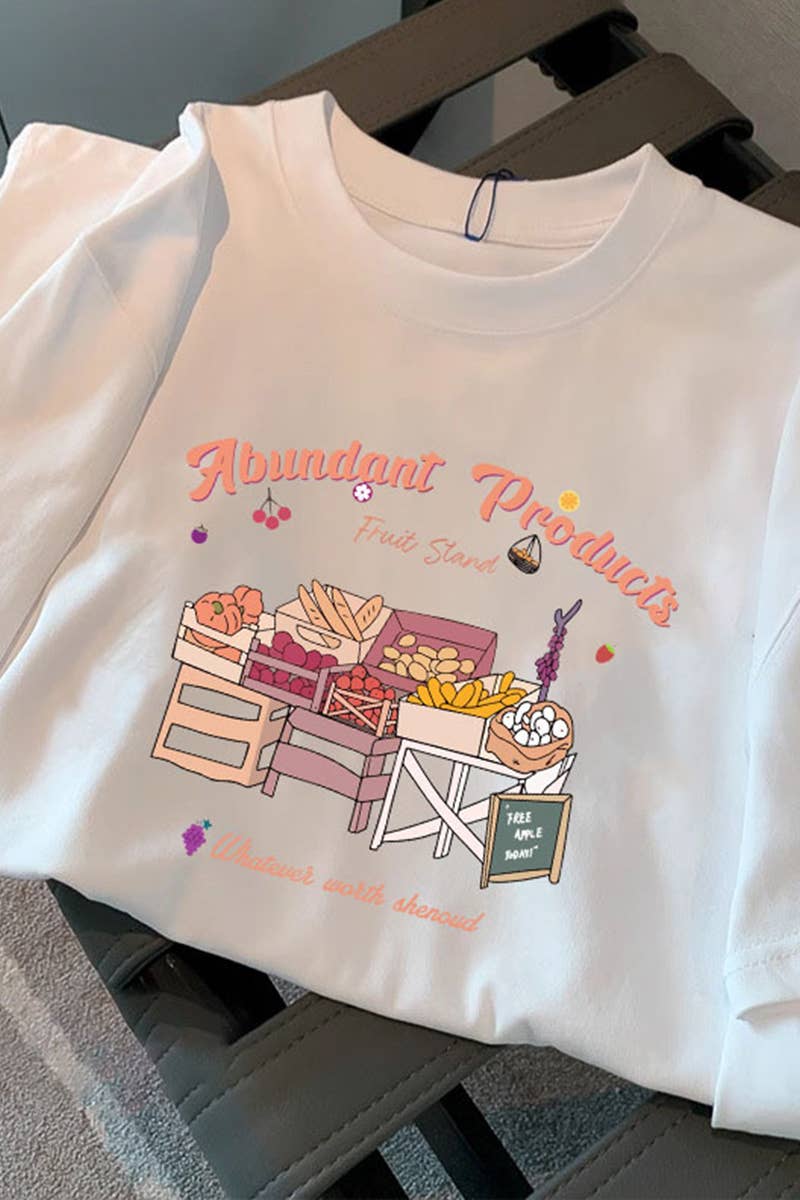 CWTTS0976_FUN PRINTED SHORT SLEEVE T SHIRT