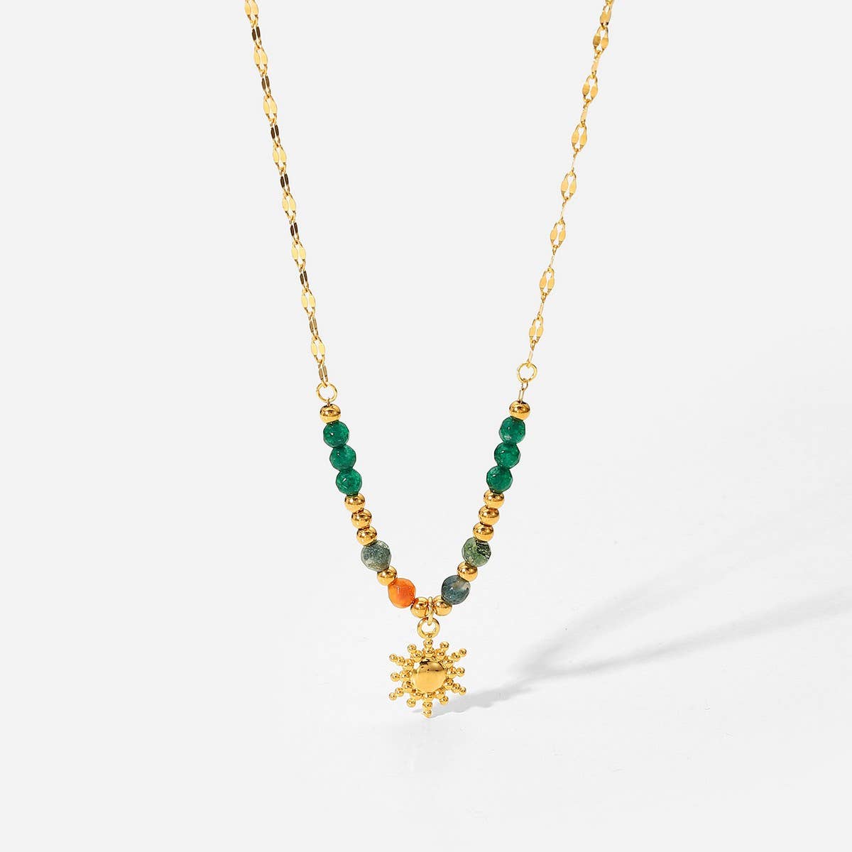 NEW FASHIONABLE NATURAL STONE PENDANT NECKLACE