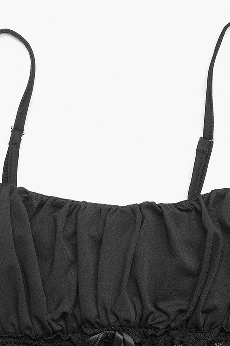 CWTTK0965_SEXY SLIM FIT LACE TRIM SOLID CAMI CROP TOP