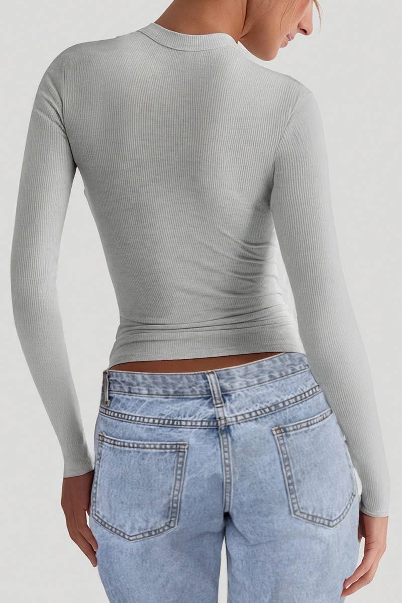 CWTBLL01036_SOLID LONG SLEEVE SLIM FIT BASE TOP