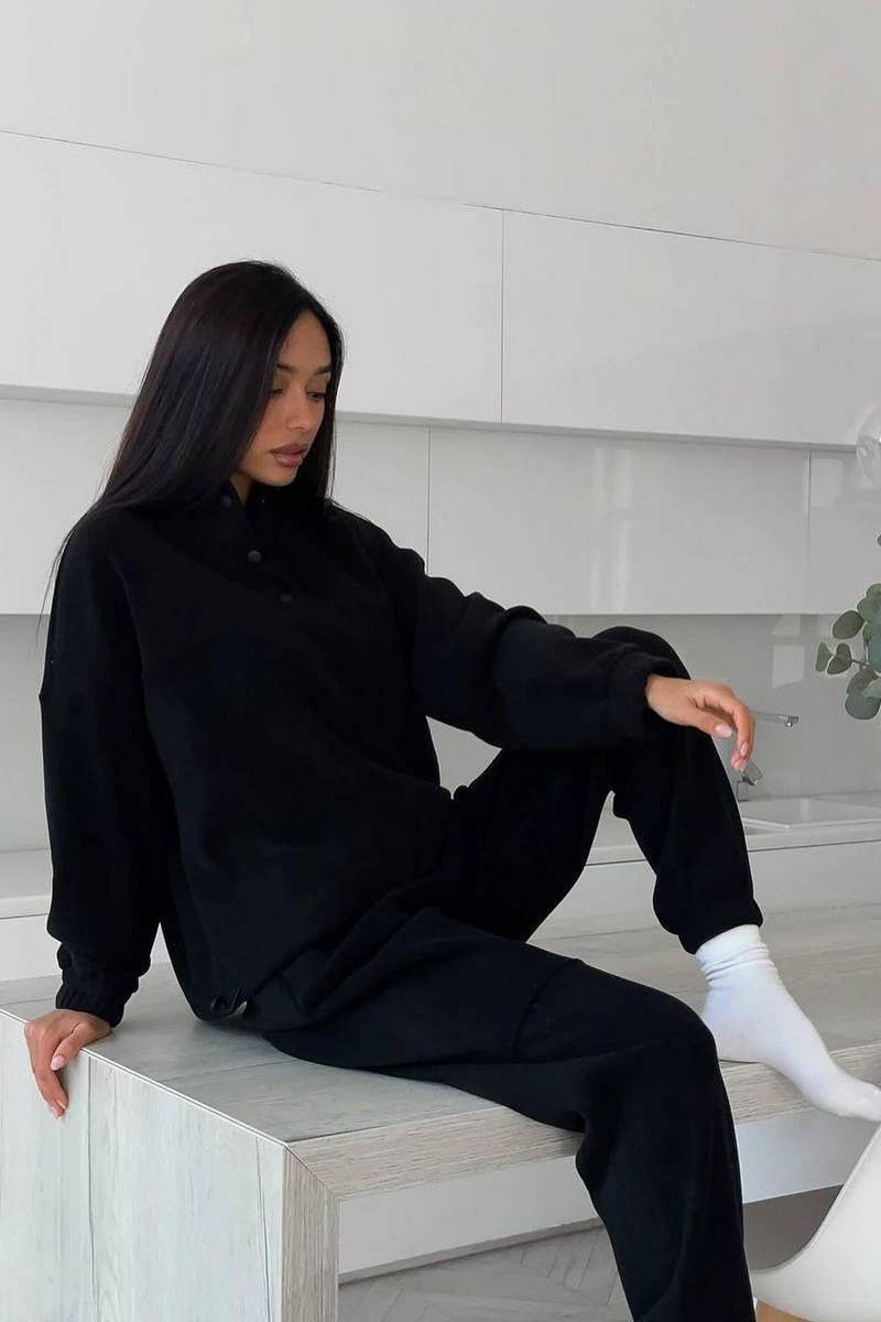 CWSTB1355_POLAR FLEECE TOP AND PANTS TWO-PIECE SET