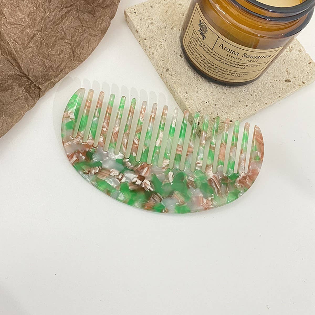 Acetate Hair Comb Forest Style Hair Accessory_CWMM6446