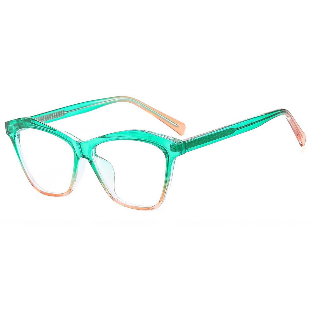 Fashion Colorblock Clip-On Temple Sunglasses Women_CWASG1171