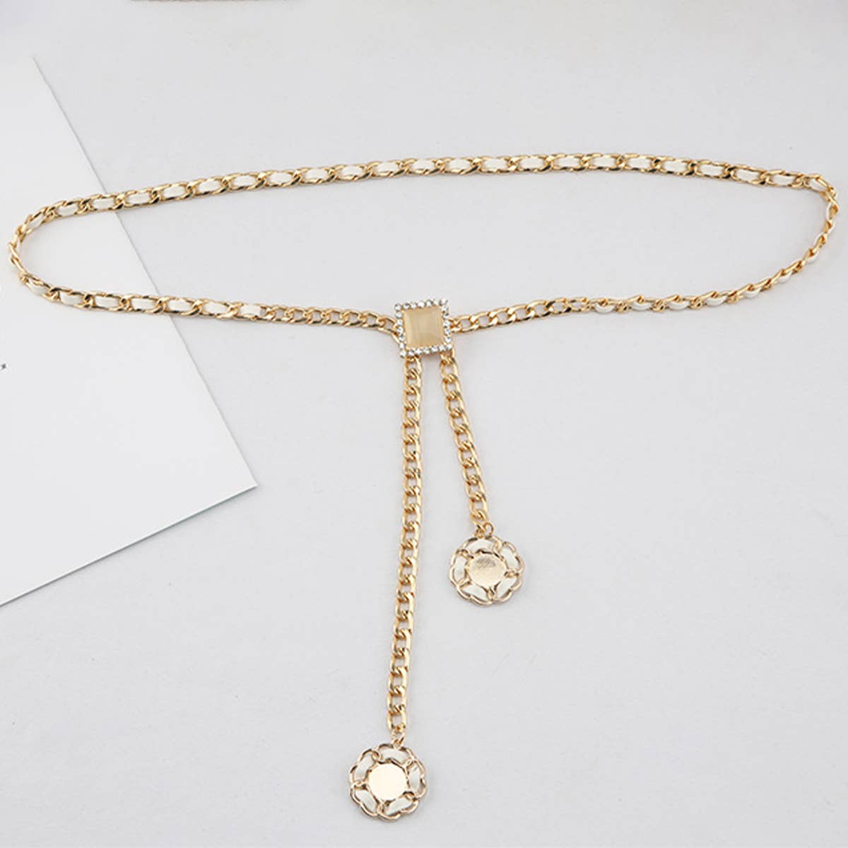 CWABE0969_FASHION DECORATION WITH SKIRT WAIST CHAIN BELT