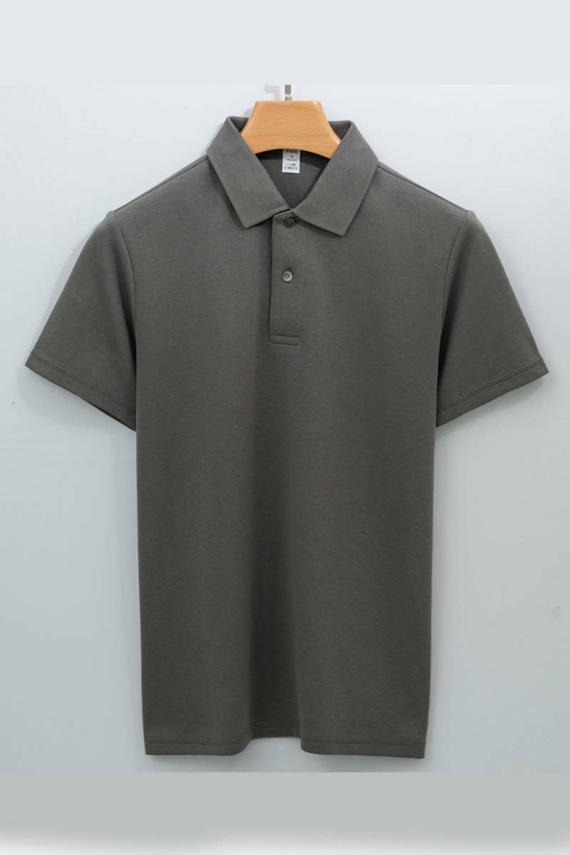 CWTBLS1783_MEN'S SHORT-SLEEVED SEAMLESS COLLAR POLO SHIRT