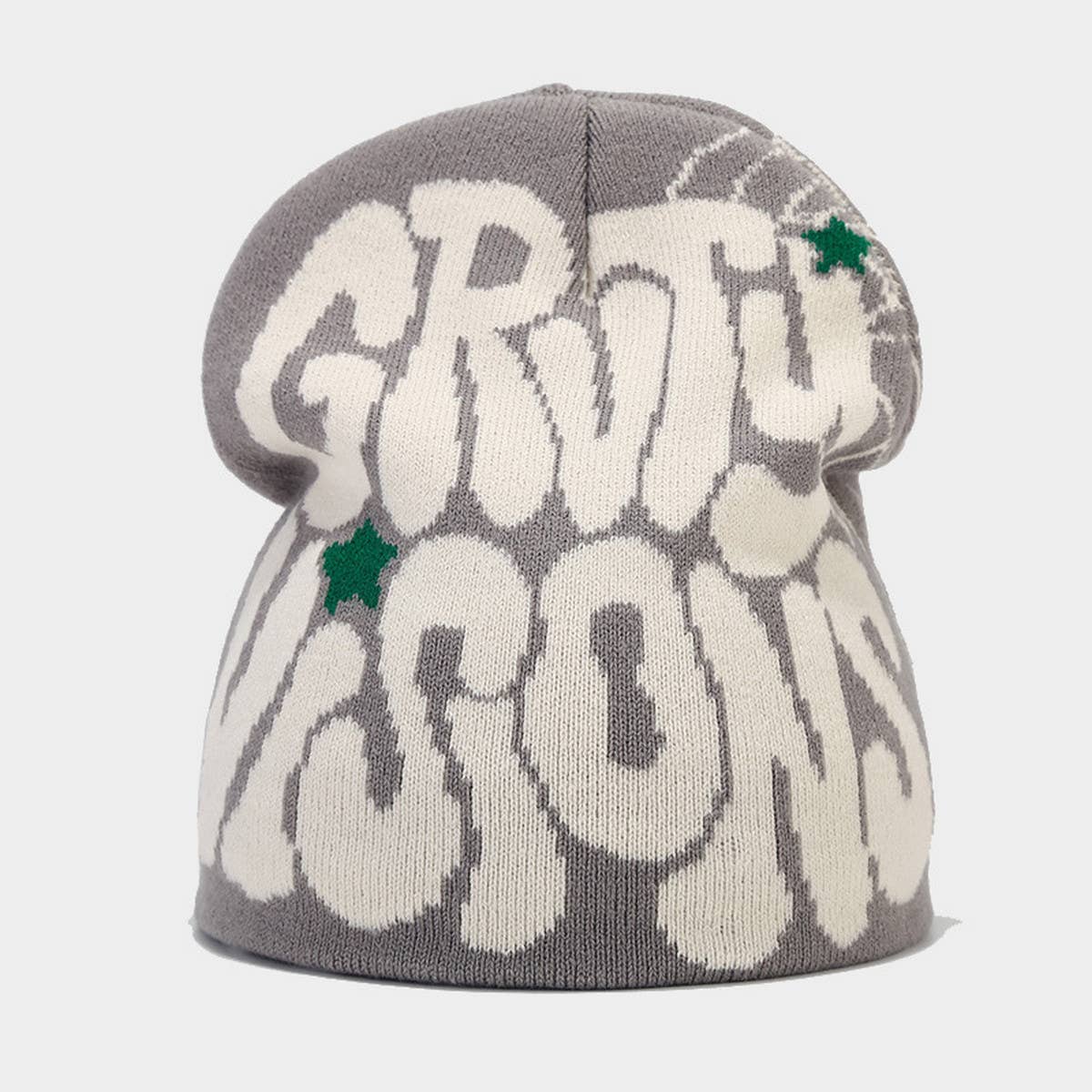 HOT SALE LETTER JACQUARD KNITTED HAT_CWAH1626