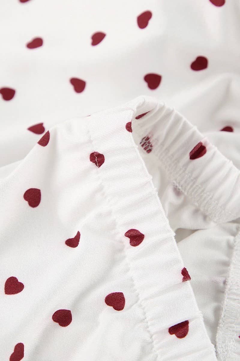 CWSPJ0047_KNIT PRINTED SHORT SLEEVED SHORTS PAJAMAS SET