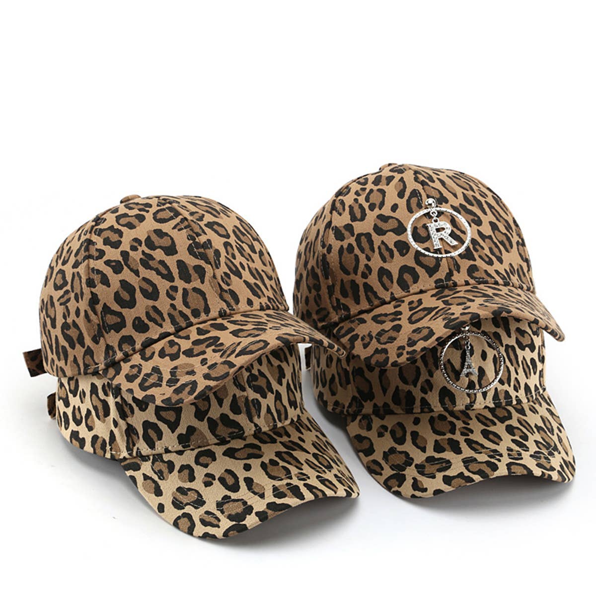 Leopard Print Curved Brim Baseball Cap Street Style_CWAH1870