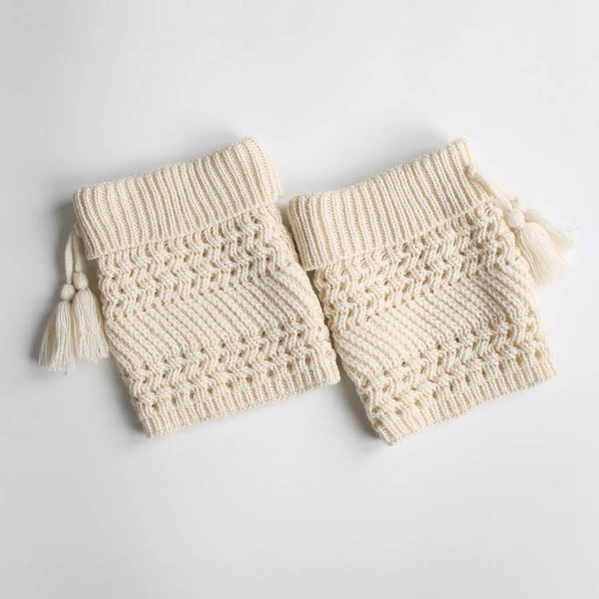NEW CHRISTMAS FOLDED HOLE TWILL TASSEL SOCKS