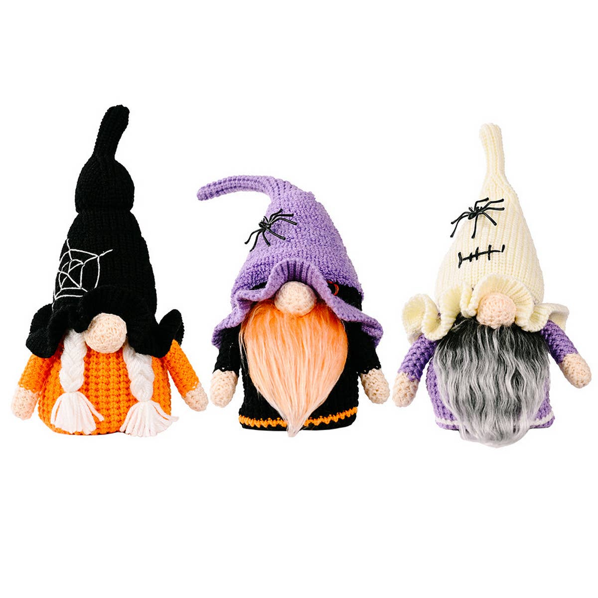 HALLOWEEN KNITTED RUDOLPH DOLL ORNAMENTS