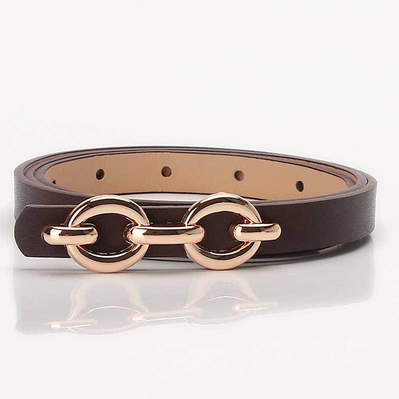 Alloy buckle versatile dress west decorative belt