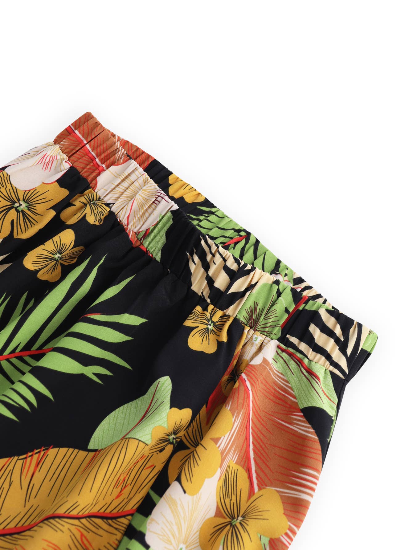 Casual patchwork printed halter dress two-piece