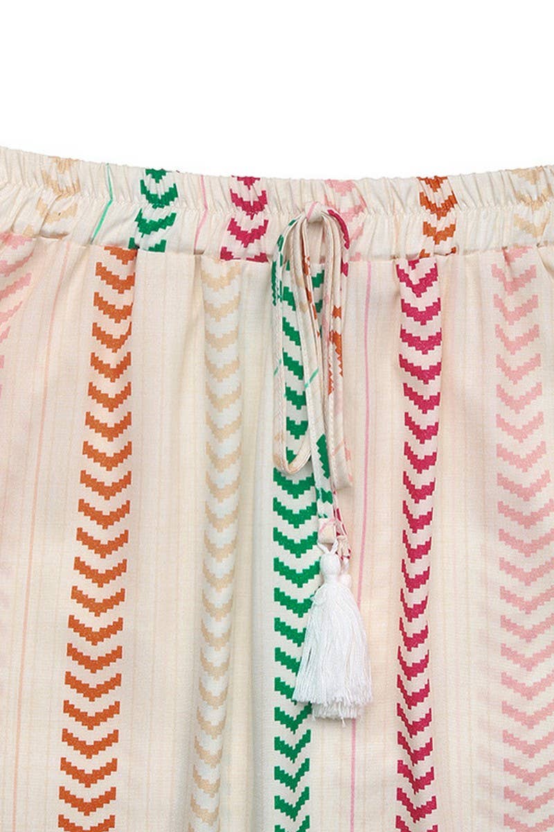 CWBLS0502_BOHO COLORBLOCK FLORAL ELASTIC WAIST SKIRT